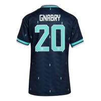 Camiseta Alemania Serge Gnabry #20 Segunda Equipación Replica Mundial 2026 para mujer mangas cortas